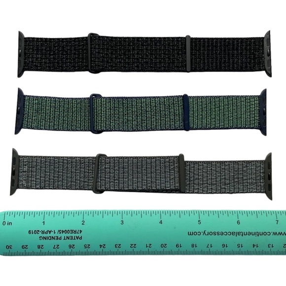NEW 3 Nylon Sport Bands Apple Watch 38/40/41mm - Picture 3 of 8